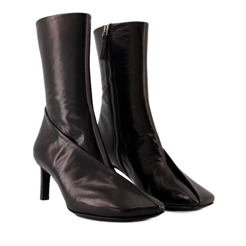 Jil Sander Ankle Boots - Leather - Black Black Stiefel