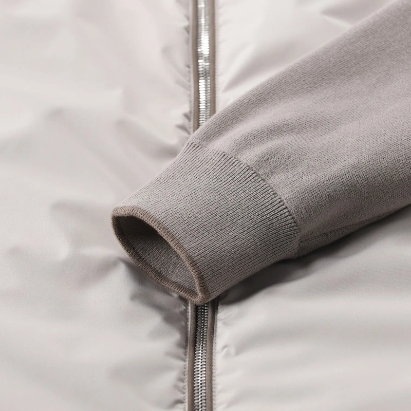 Moorer Veste de transition Structured Ivory Jacket With Classic Silhouette Neutrals(Image 18)