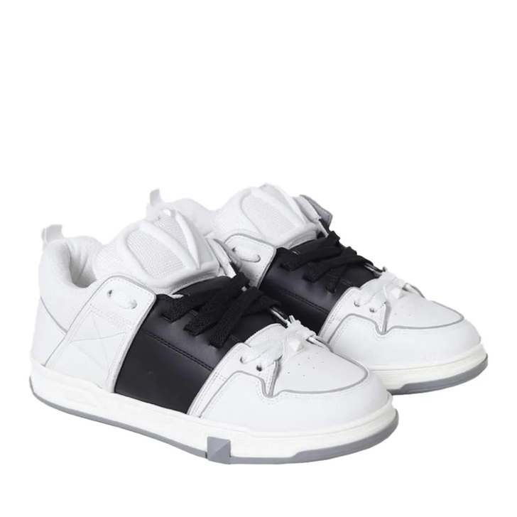 スニーカー Valentino Logo Detailed Block Snekars In Black Valentino Garavani Logo Detailed Block Snekars In Black