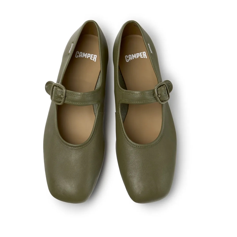 Camper Ballerinas Unsere feminine Linie Casi Myra besticht durch ein olivegrün(Image 5)