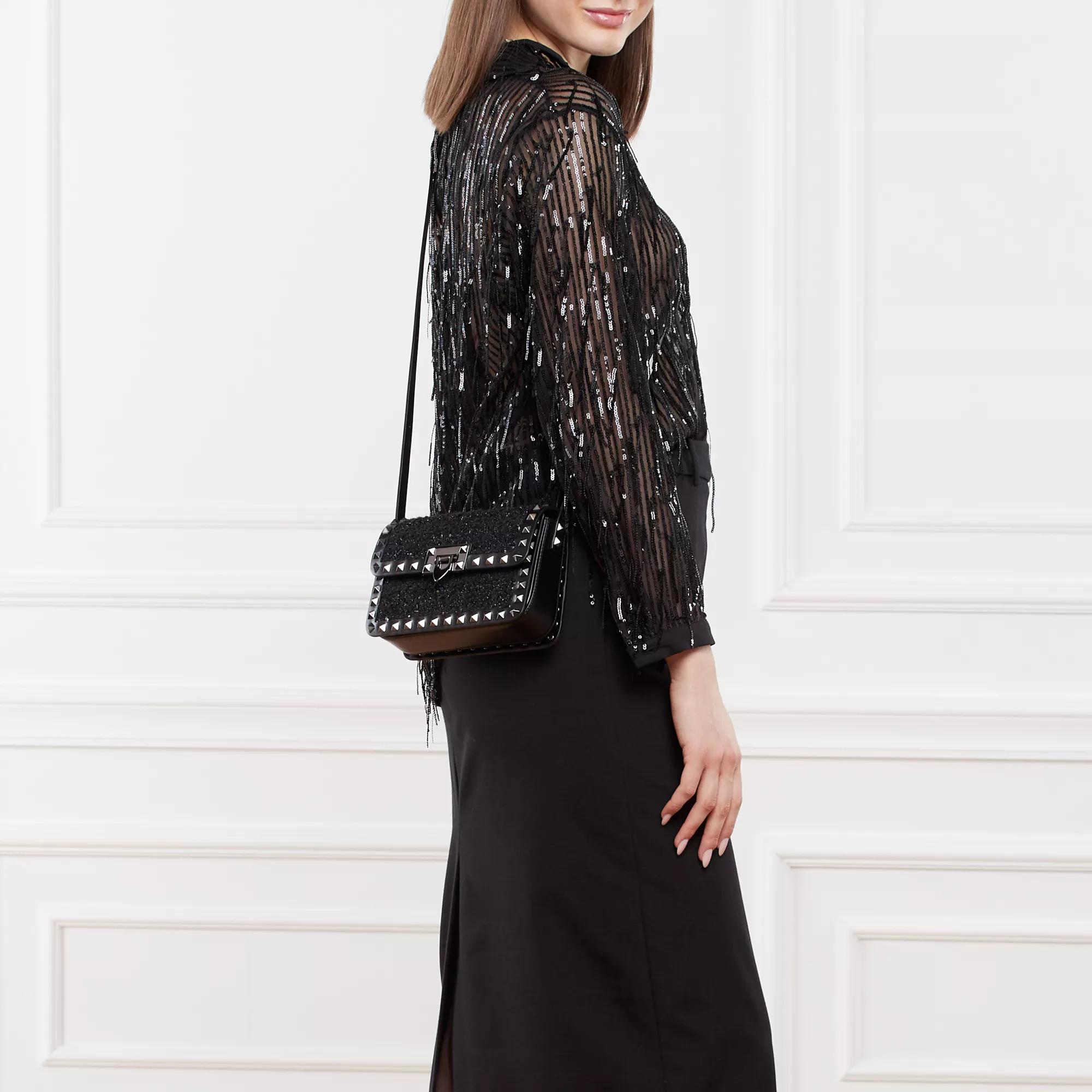 Thumbnail - Valentino Garavani Crossbody Bags - Small Shoulder Bag Rockstud - Gr. unisize - in Schwarz - für Damen