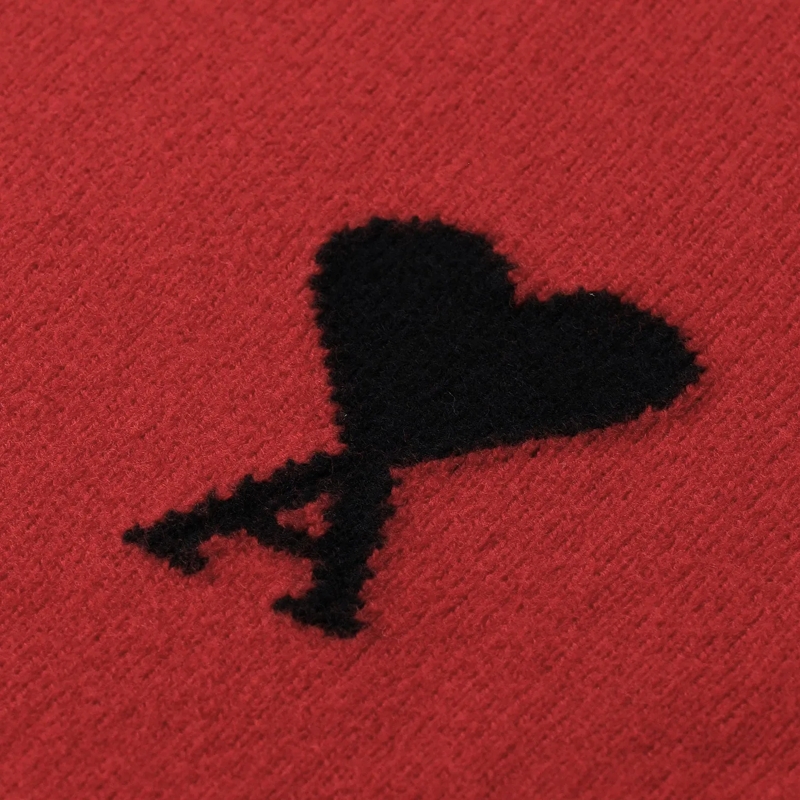 AMI Paris  Pullover aus Wolle rot(Image 3)