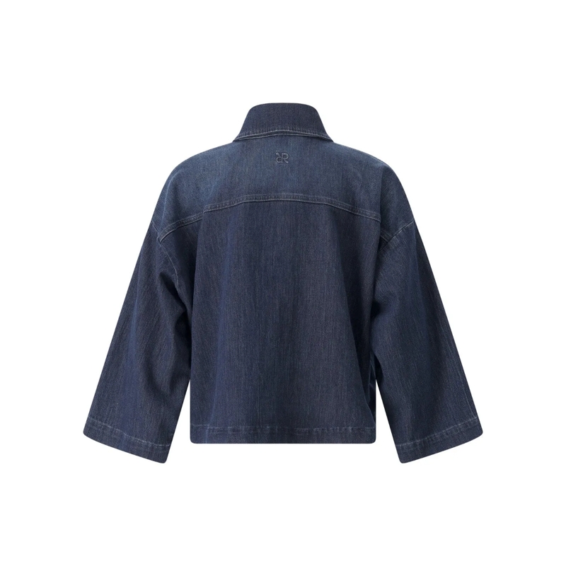 Raffaello Rossi Veste de transition Jeansjacke aus Baumwoll-Mix blau(Image 2)