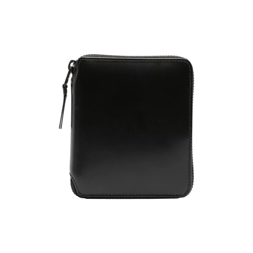 Comme des Garcons Wallet Very Black Serie black black Portemonnaie mit Zip-Around-Reißverschluss
