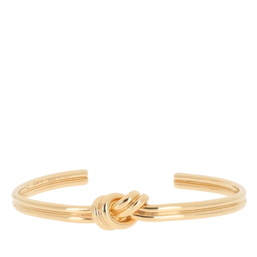 Celine Knot Double Bracelet Brass Gold Bracciale polsino