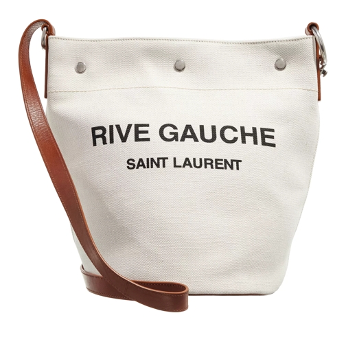 Saint Laurent Rive Gauche Bucket Bag Natural Buideltas