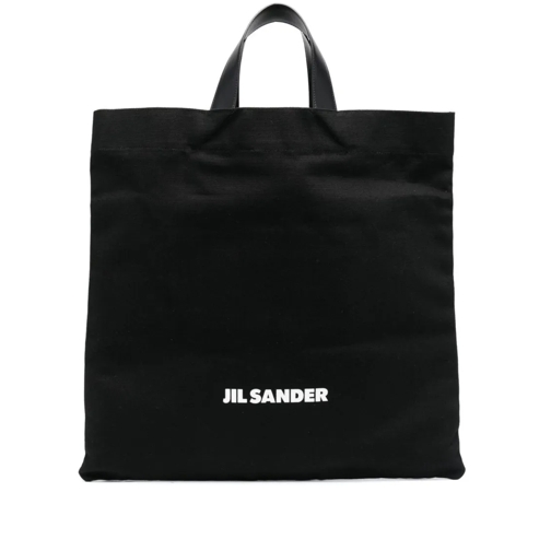 Jil Sander Black Logo-Print Bag Black Draagtas