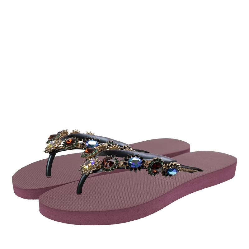 UZURII Flip Flops Zehentrenner Monroe bordeaux