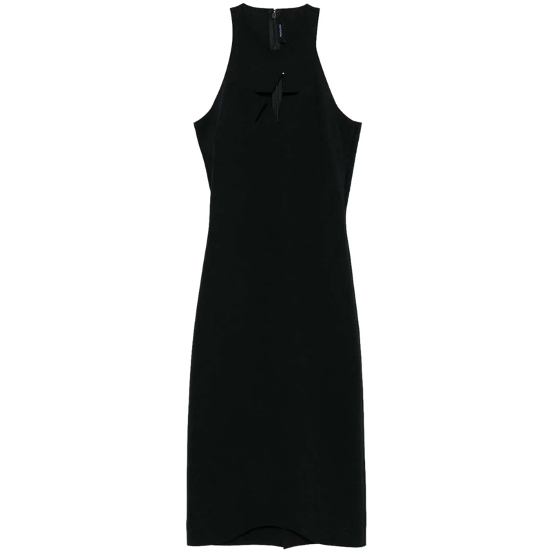 Mugler Robe midi Dresses Black schwarz