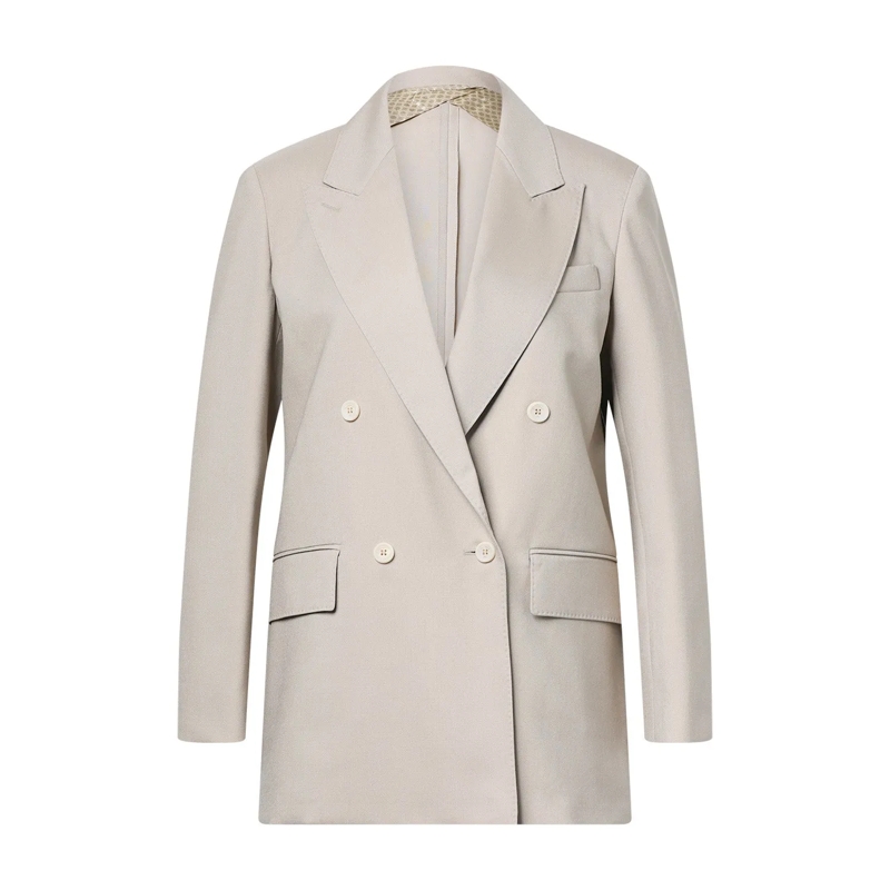 Max Mara Übergangsmantel Doppelreihiger Blazer Mitico beige