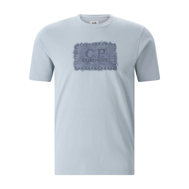 CP Company T-Shirt 24/1 Jersey Short-Sleeve T-Shirt Blue(Image 2)