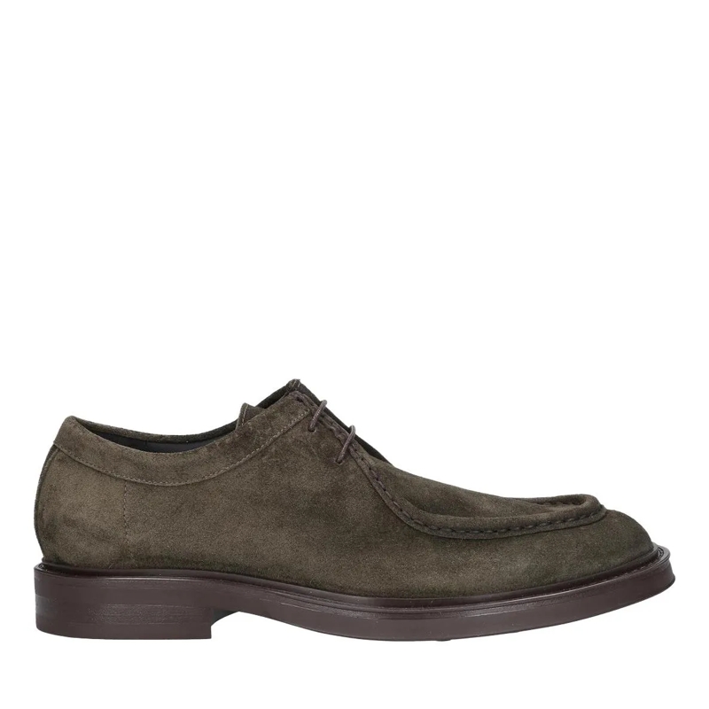 Heinrich Dinkelacker Schnürschuhe Schnürer Florenz Plain V dunkel-grün