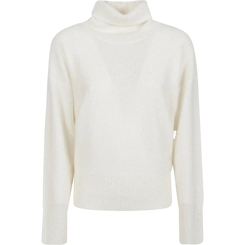 Fabiana Filippi  Turtle Neck Sweater White weiß