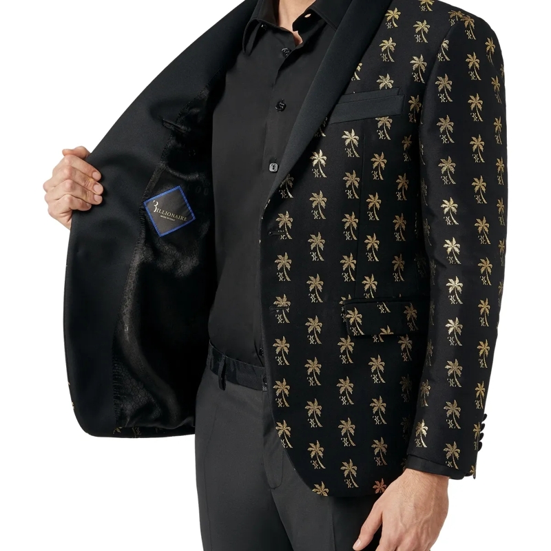 BILLIONAIRE Blazer Blazer Palms schwarz(Image 4)