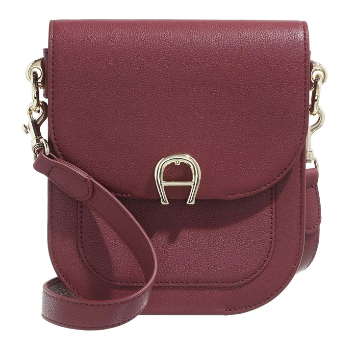 AIGNER Ariana Small Burgundy Crossbody Bag