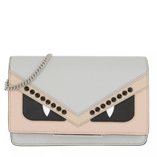Fendi Wallet on Chain Bag Bugs Soap/Grey Crossbody Bag