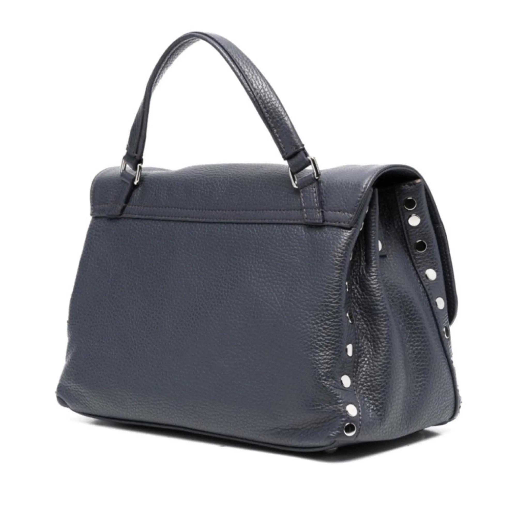 Zanellato Shoppers Blue Stud Embellishment Handbag in blauw