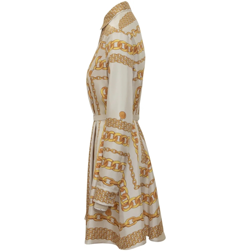 Versace Mini-robe Abito in Seta mehrfarbig(Image 3)