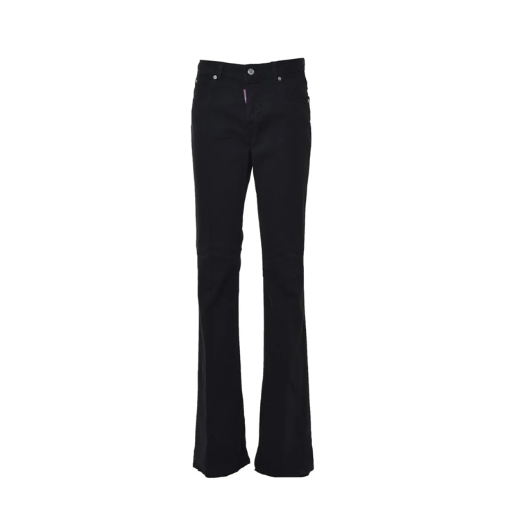 デニム・ジーパン Dsquared2 Denim Medium Waist Flare Jeans Black Dsquared2 Denim Medium Waist Flare Jeans Black Black | Jeans