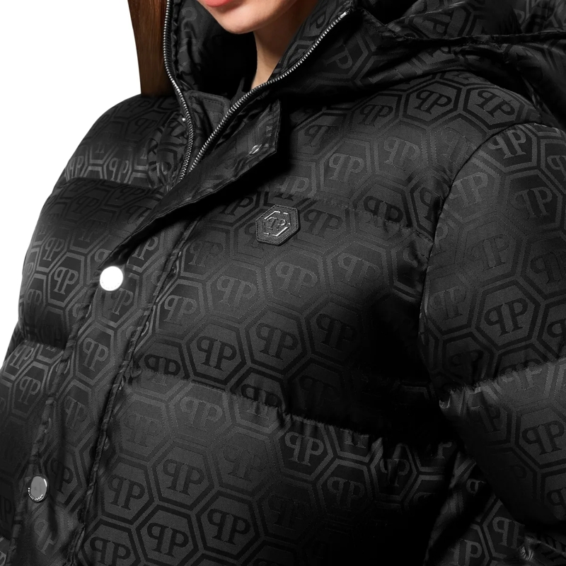 Philipp Plein Daunenjacke Daunenjacke Monogram schwarz(Image 5)