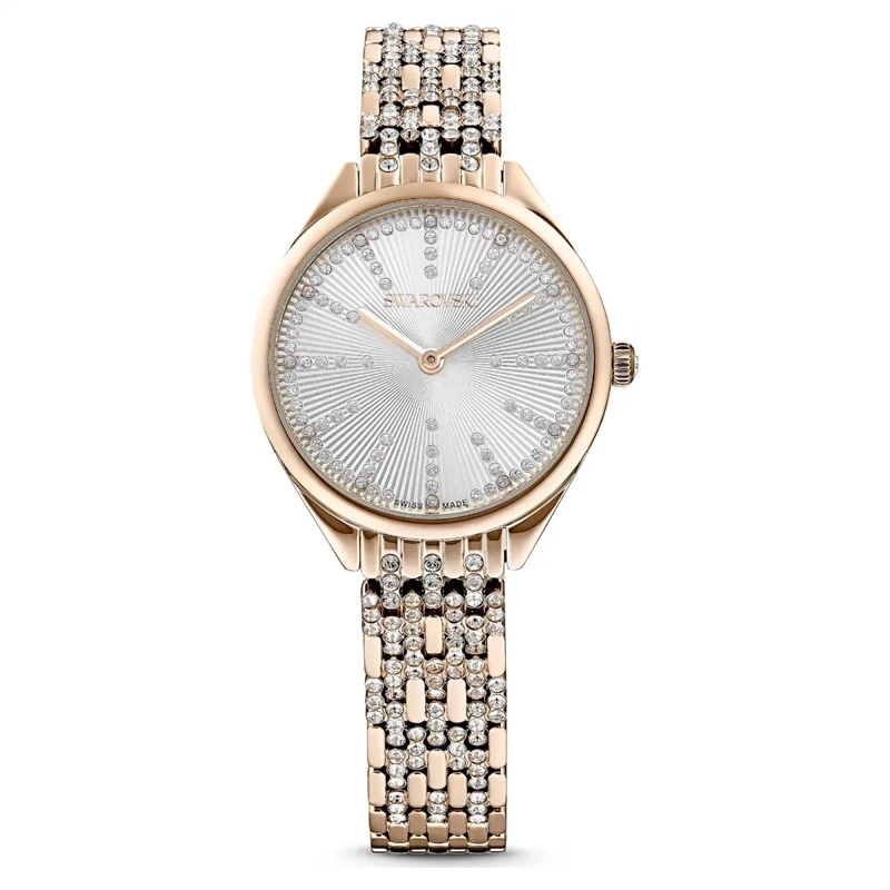 Swarovski Chronograph Attract Swiss Made Pavé Gold tone