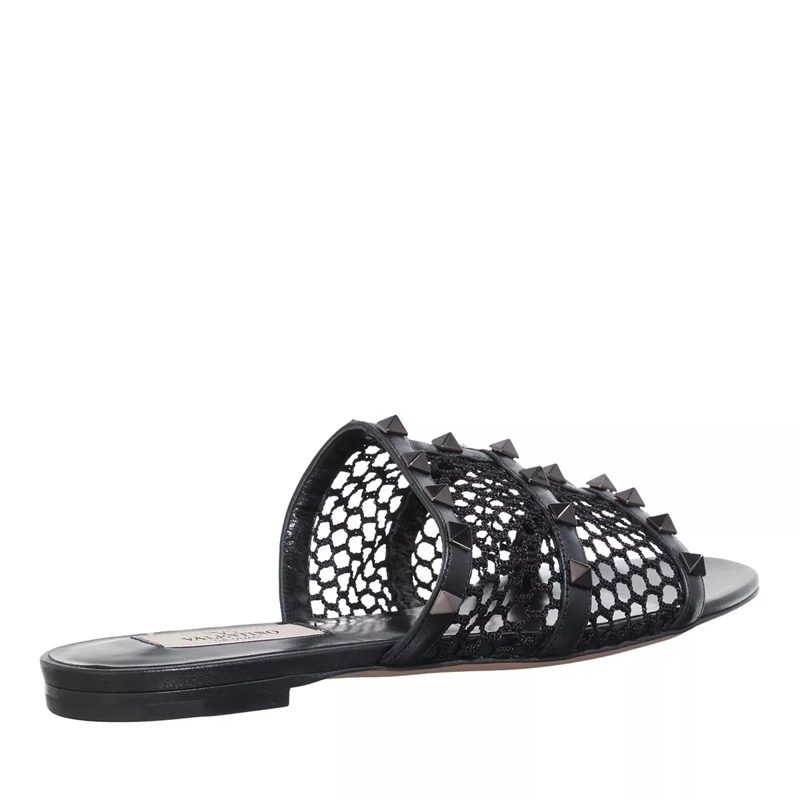 Valentino Garavani Slides Sandal Rockstud Nero(Image 2)