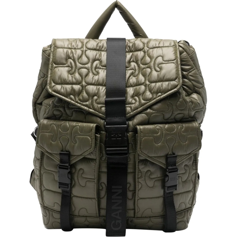 GANNI Rucksack Bags Green grün