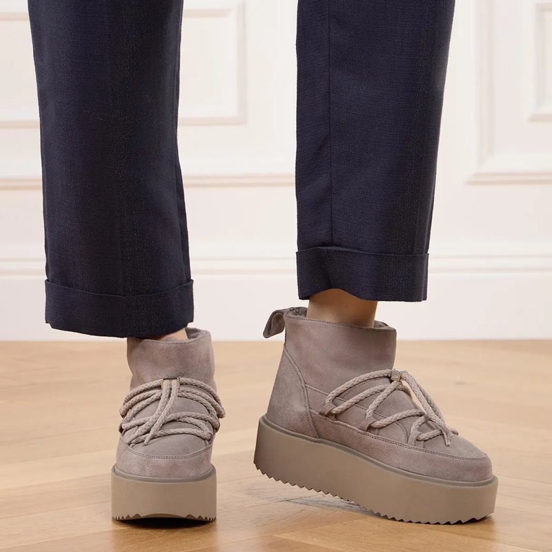 INUIKII Winterboots Classic Low Platform Grey (Image 3)