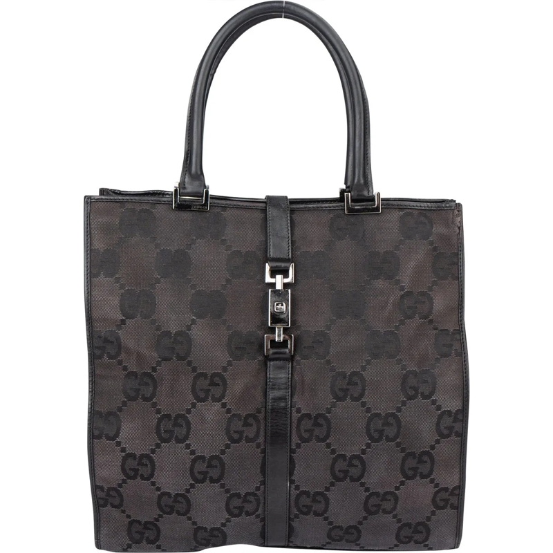 Gucci Schultertasche Gucci GG Monogram Jackie Handbag schwarz