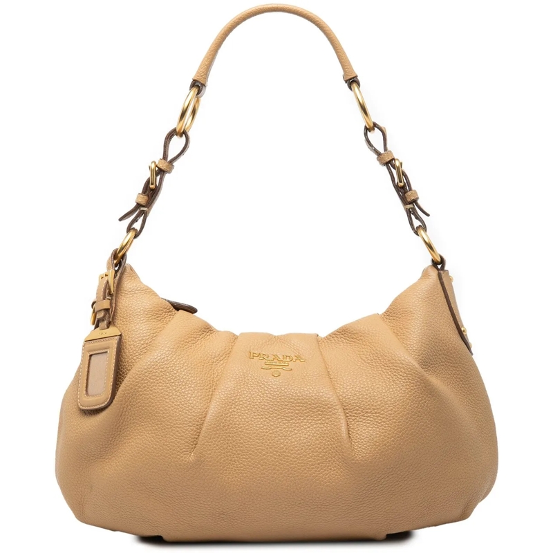 Prada Sac à bandoulière Vitello Daino Hobo braun