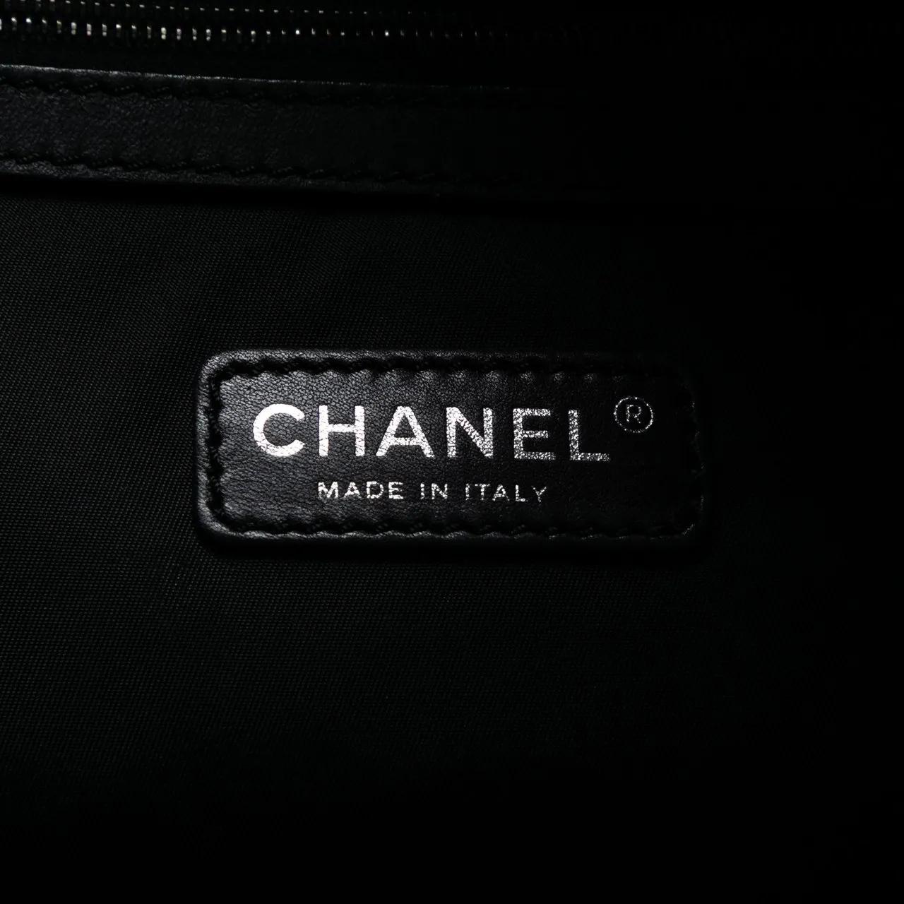 Thumbnail - Chanel Shopper - CC Wool and Leather Tote - Gr. unisize - in Schwarz - für Damen