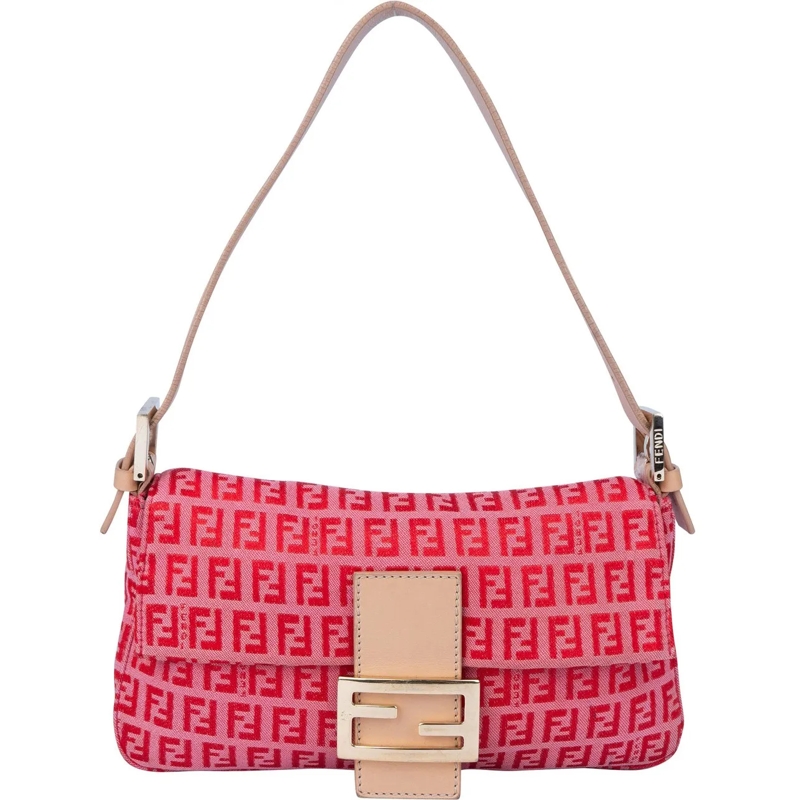 Fendi Schultertasche Fendi FF Monogram Baguette Handbag mehrfarbig