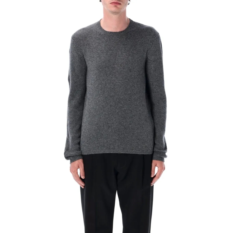 Prada Trui Cashmere Crew-Neck Sweater Grey