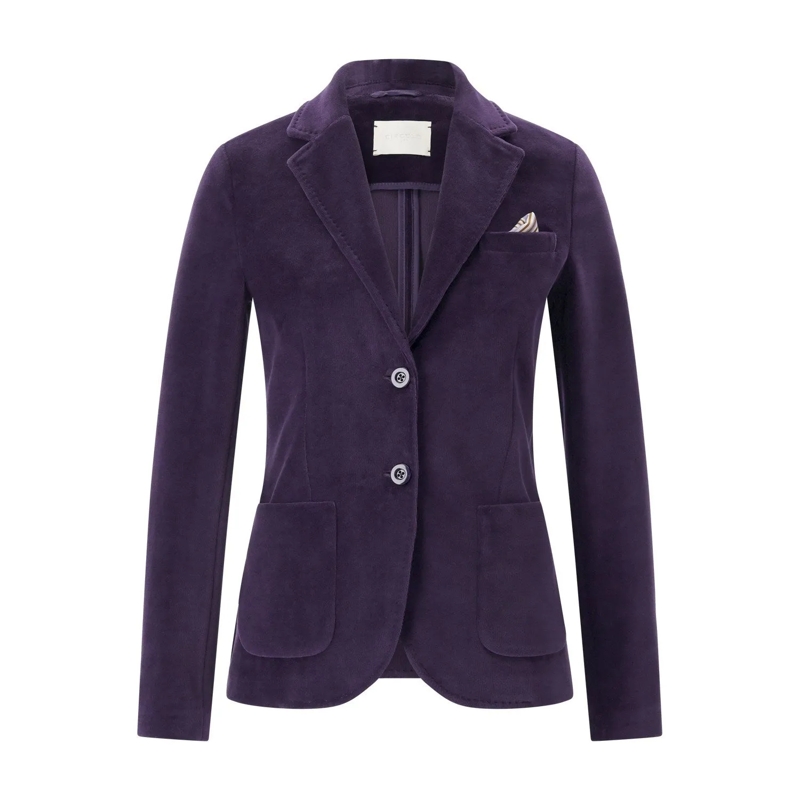 CIRCOLO 1901 Blazer Blazer aus Samt Lila