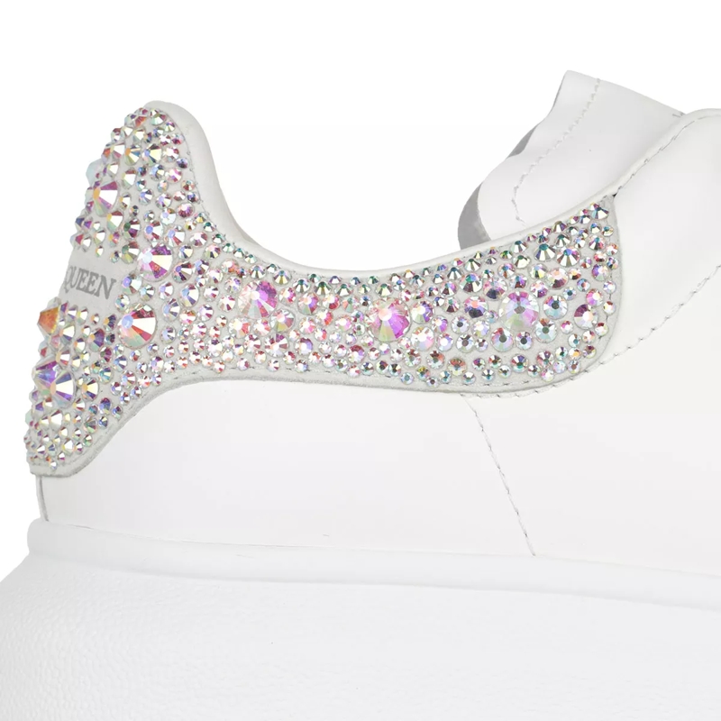 Alexander McQueen Low-Top-Sneaker Oversize Sneaker Strass weiß(Image 3)