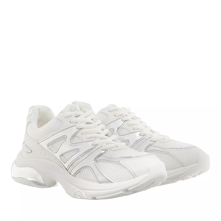 Michael kors tennis shoe deals womens silver