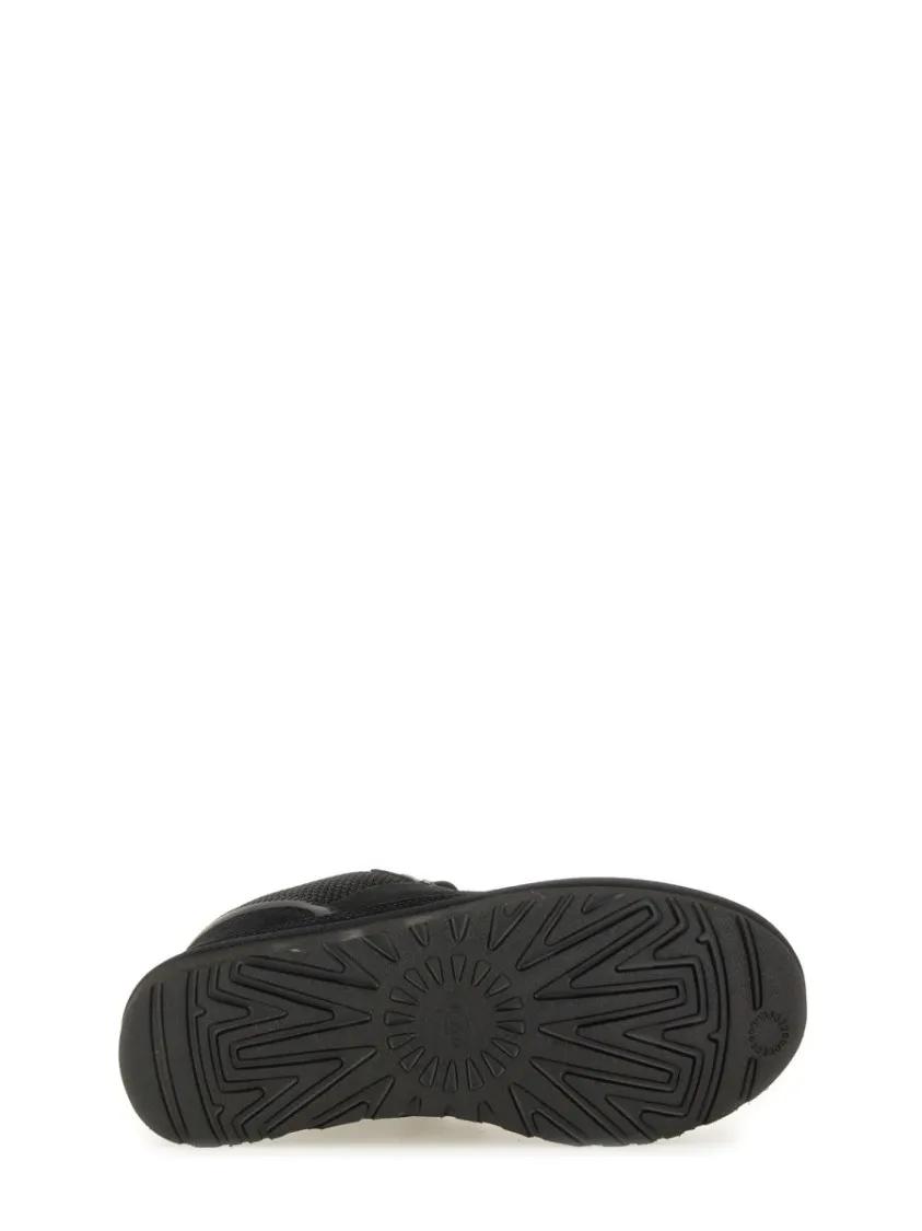 Thumbnail - UGG Low-Top Sneaker - Low-Top Leather And Textile Sneakers With Rubber S - Gr. 5 - in Schwarz - für Damen