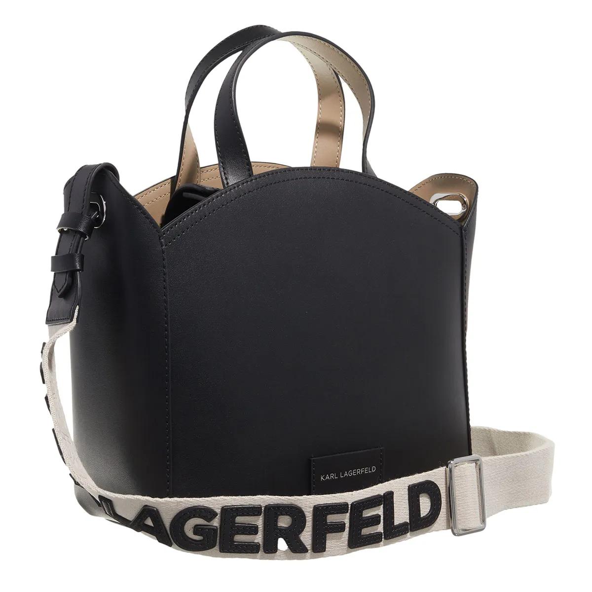 Karl Lagerfeld Shoppers & Totes K Circle Sm Tote Perforated in zwart