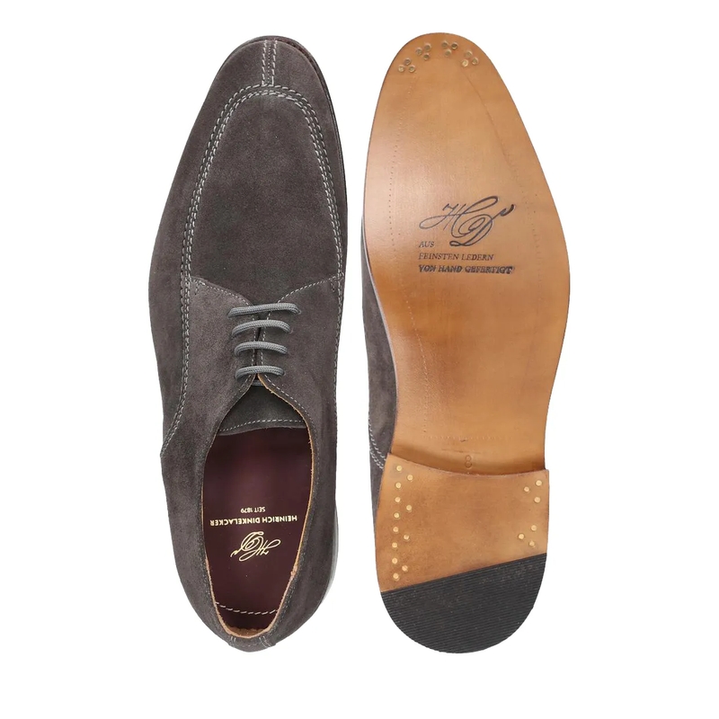 Heinrich Dinkelacker Schuhe Schnürer Luzern Norweger V- Vollständig handgefe dunkel-grau(Image 4)