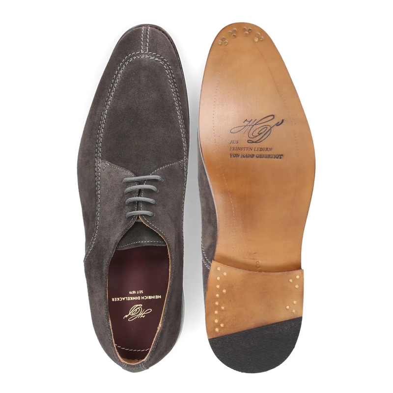 Heinrich Dinkelacker Schuhe Schnürer Luzern Norweger V- Vollständig handgefe dunkel-grau(Image 4)