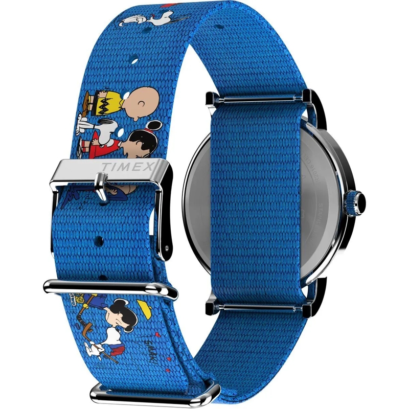Timex Automatikuhr Quarz-Analoguhr Timex Weekender X Peanuts Gang's A blau(Image 5)