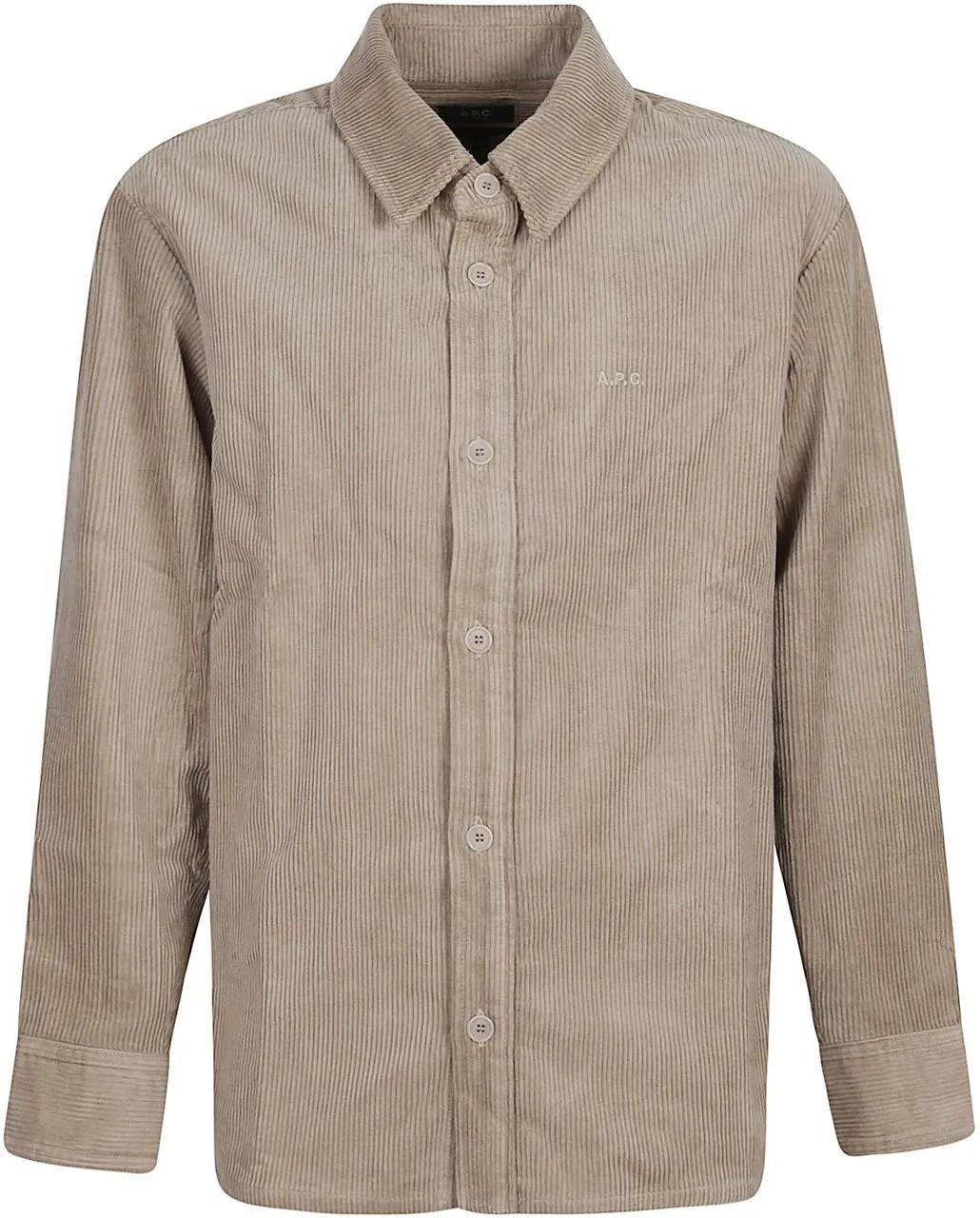 Thumbnail - A.P.C. - Bobby Overshirt Brown - Größe S - braun