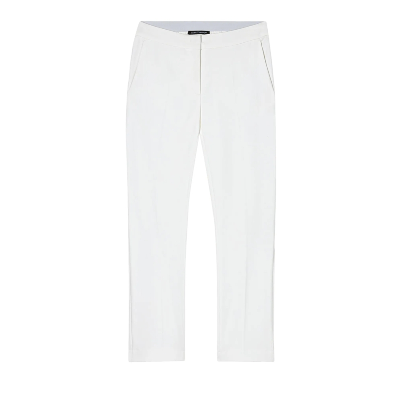 Luisa Cerano Broek Gabardine-Stretch-Pants milk