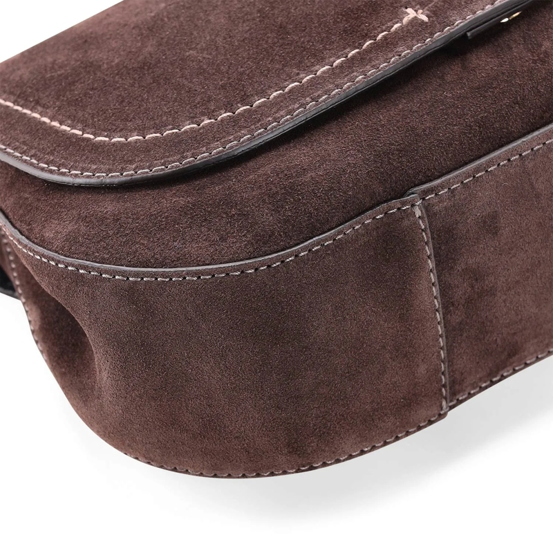 Gianni Chiarini Sac à bandoulière Tasche Helena aus Veloursleder braun(Image 4)