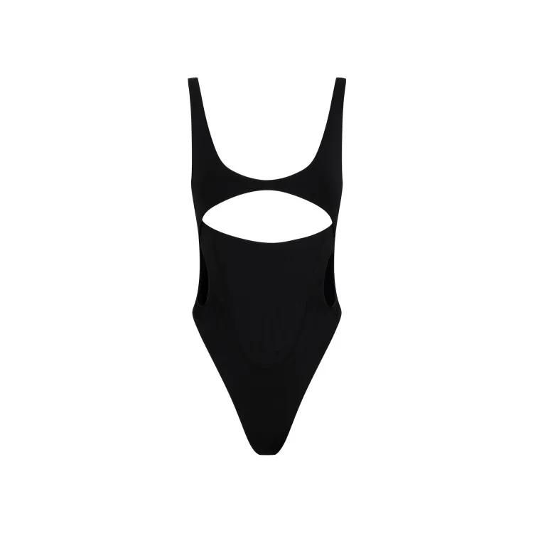 Mugler - Black Swimsuit - Größe 34 - schwarz