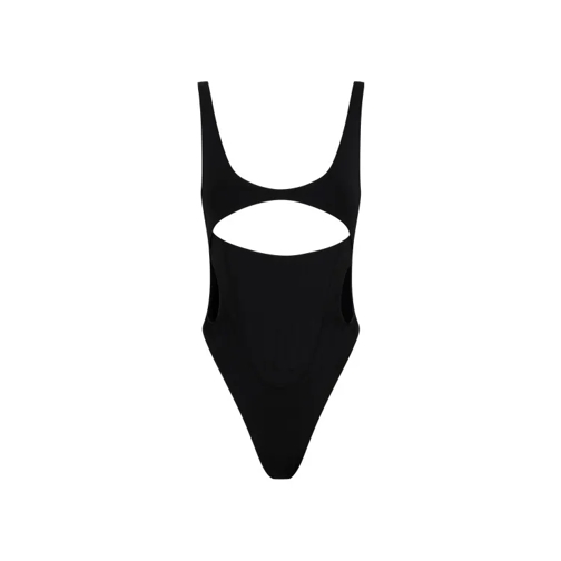 Mugler Black Swimsuit Black 