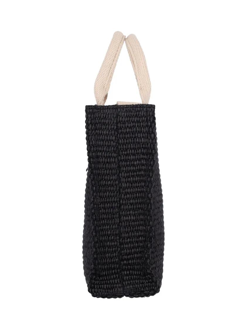 Marni Shoppers & Totes Mini Handbag With Logo in zwart