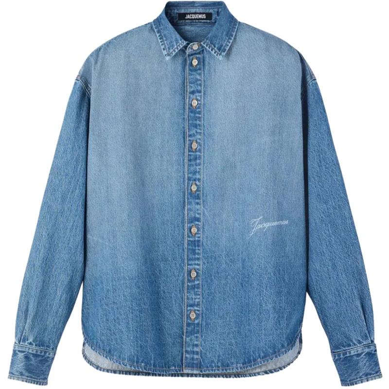 Jacquemus Haut décontracté Shirts Denim blau