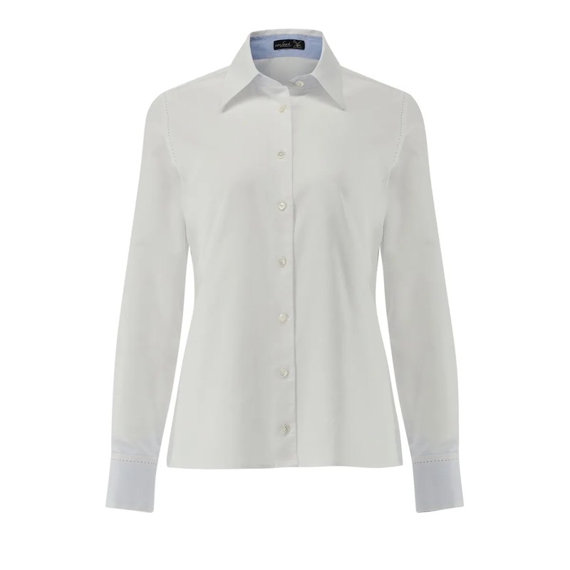 VAN LAACK Bluse Bluse Modern Fit Uni weiss