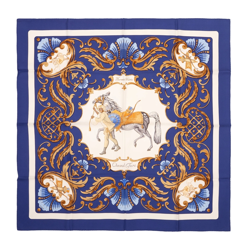 Hermès Halstuch Scarf blau
